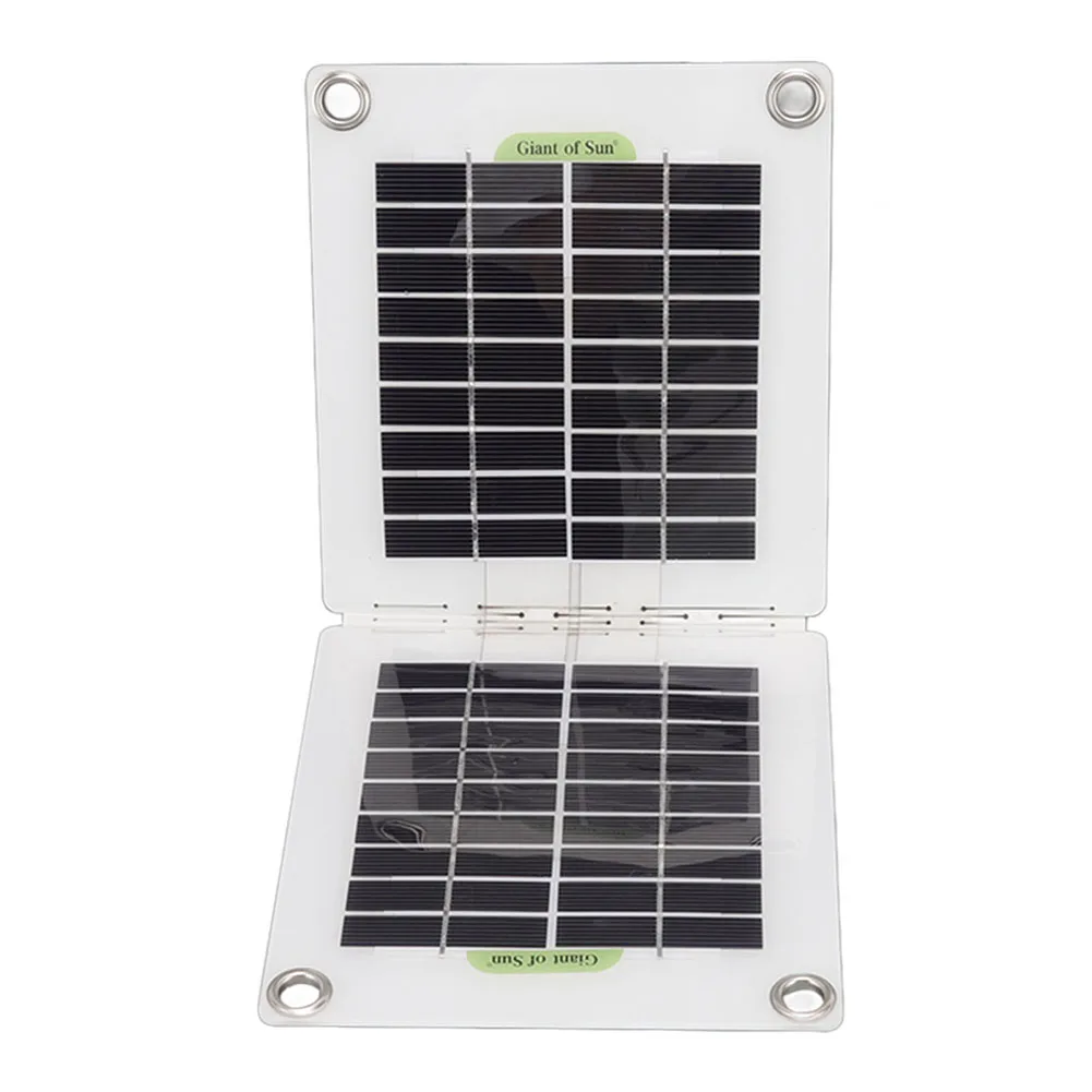 5V 30W Solar Panel Mobile Power Battery Charger Dual USB DC Type-C Waterproof Foldable Cell Charger Polysilicon for Outdoor Camp
