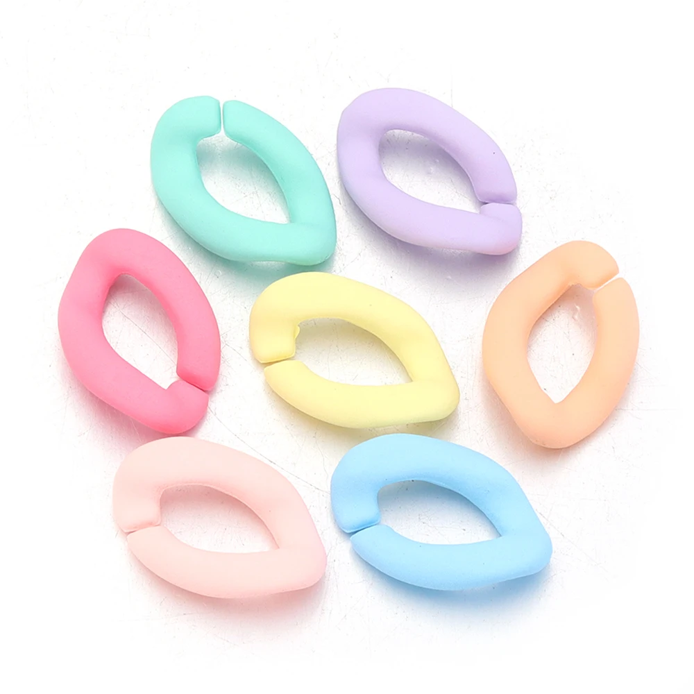 20 teile/los Bunte Acryl Link Kette Verschluss Offene Schnalle Perlen Stecker für DIY Halskette Kleidung Tasche Ketten Schmuck Machen – Detail 3