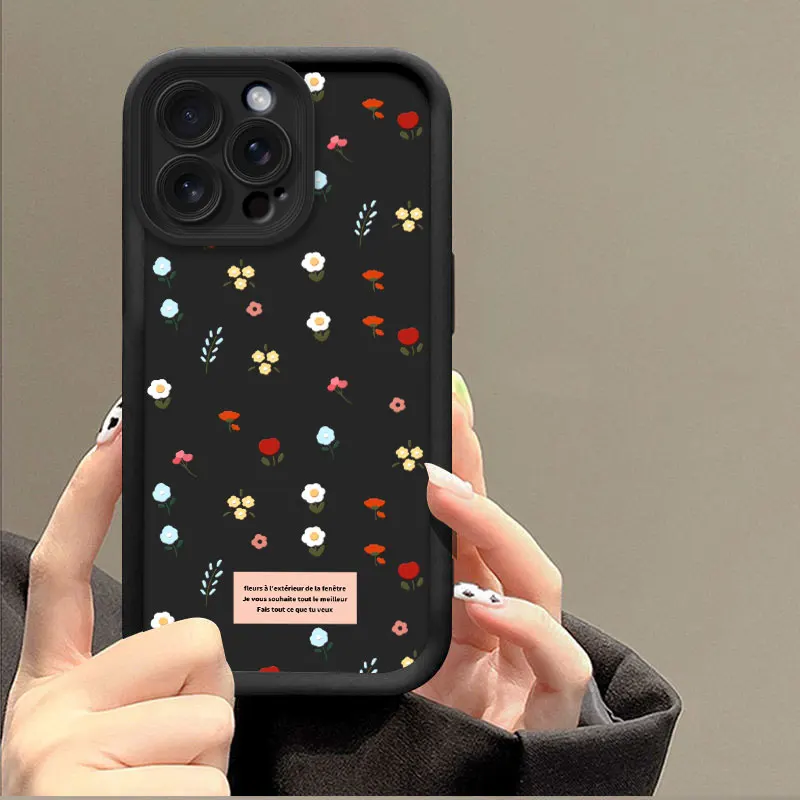 Floral Print Soft Silicone Shockproof Protective Phone Case