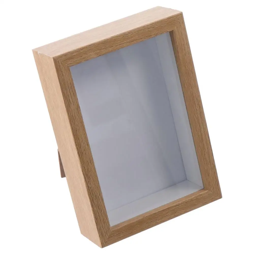 Shadow Box Frame 1PC Multi-size Wooden Photo Frame For Dried Flower Rectangular Glass Display Case For Flora Ticket Crafts photo frame wood photo frame shadow box frame