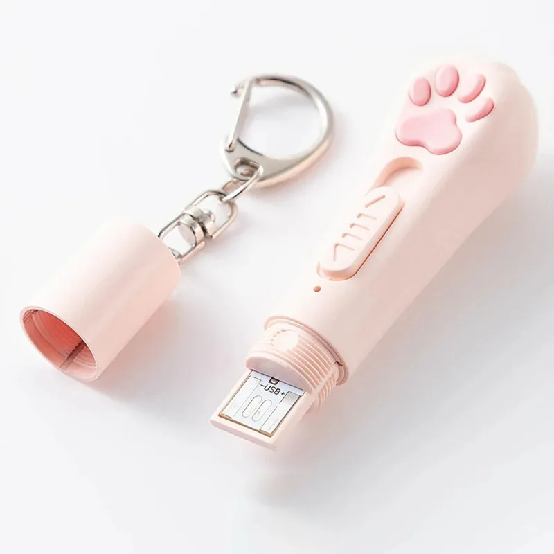 Pet Supplies Laser Cat Teasing Pen Cat Toy Multifunctional USB Infrared Laser Pen Cat Teasing Stick
