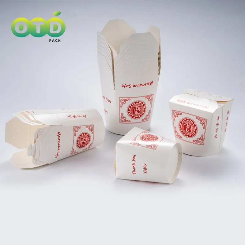 Disposable Containers 20 40 Pcs Pack Chinese Fortune Noodle Box