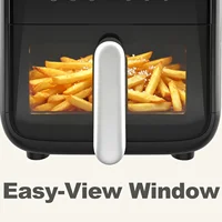 7.9QT Air Fryer with Window, 12-In-1 Large Air Fryer for Family, 1800W, Black 5
