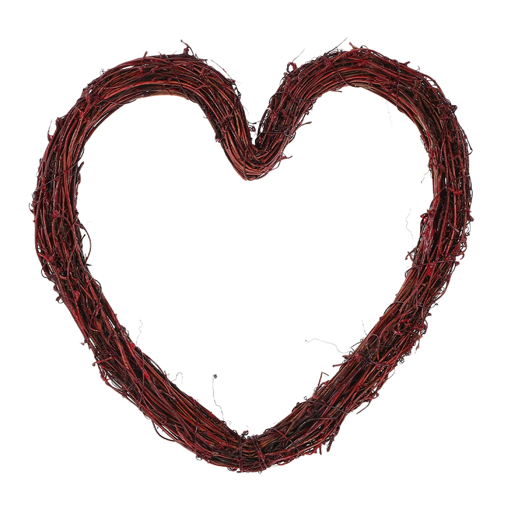 

Rattan Woven Pendant Wall Hanging Adorn Rattan Heart Wreath Ornament Rattan Ornament