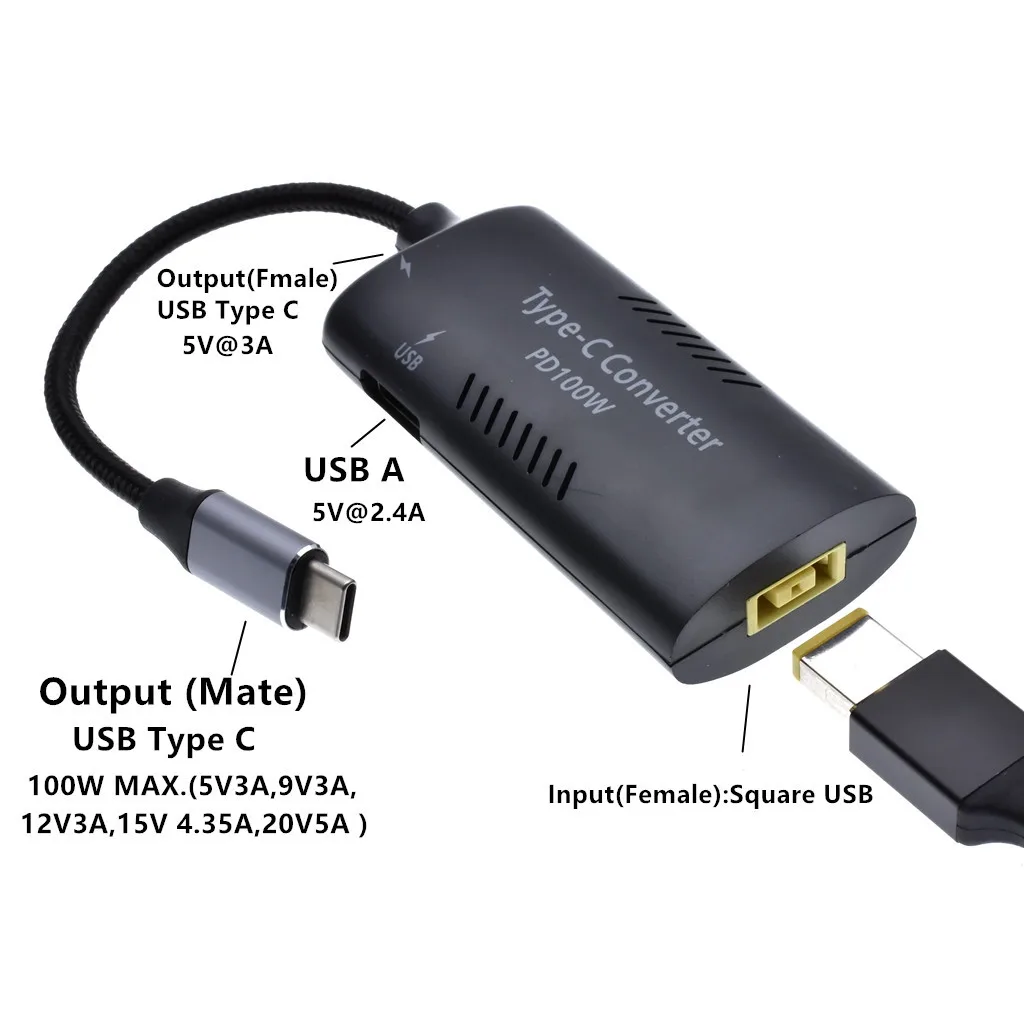 pd adaptador de alimentação conversor para macbook
