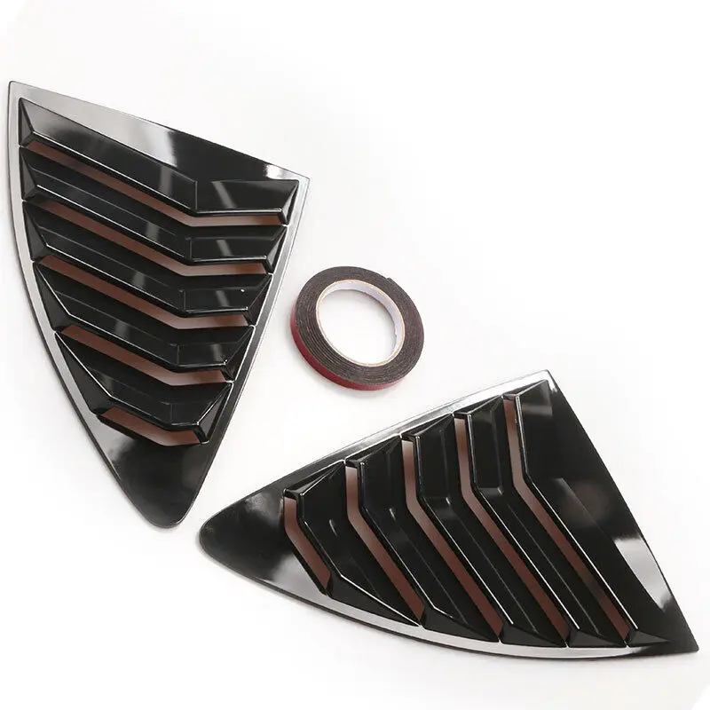 Car Rear Louver Window Side Shutter Cover Trim Sticker Vent Scoop ABS Carbon Fiber For Toyota 86 Scion FR-S Subaru BRZ 2013-car side window louver