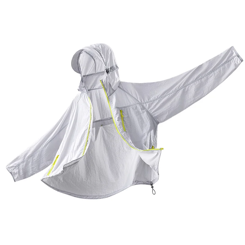 Lightweight Hooded Hiking Jacket with Packable Outdoor Design