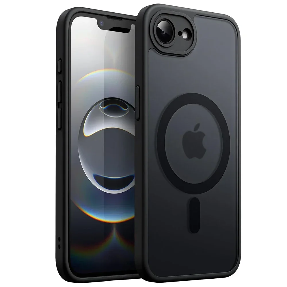 Magsafe-Compatible Magnetic Wireless Charging Shockproof Matte Back Cover