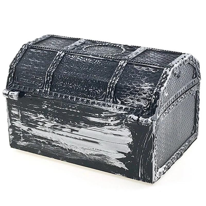 Plastic Money Container Storage Box Toys Vintage Pirate Anime Toys For Children Pirate Crystal Gem Treasure Box Toy Figures 6