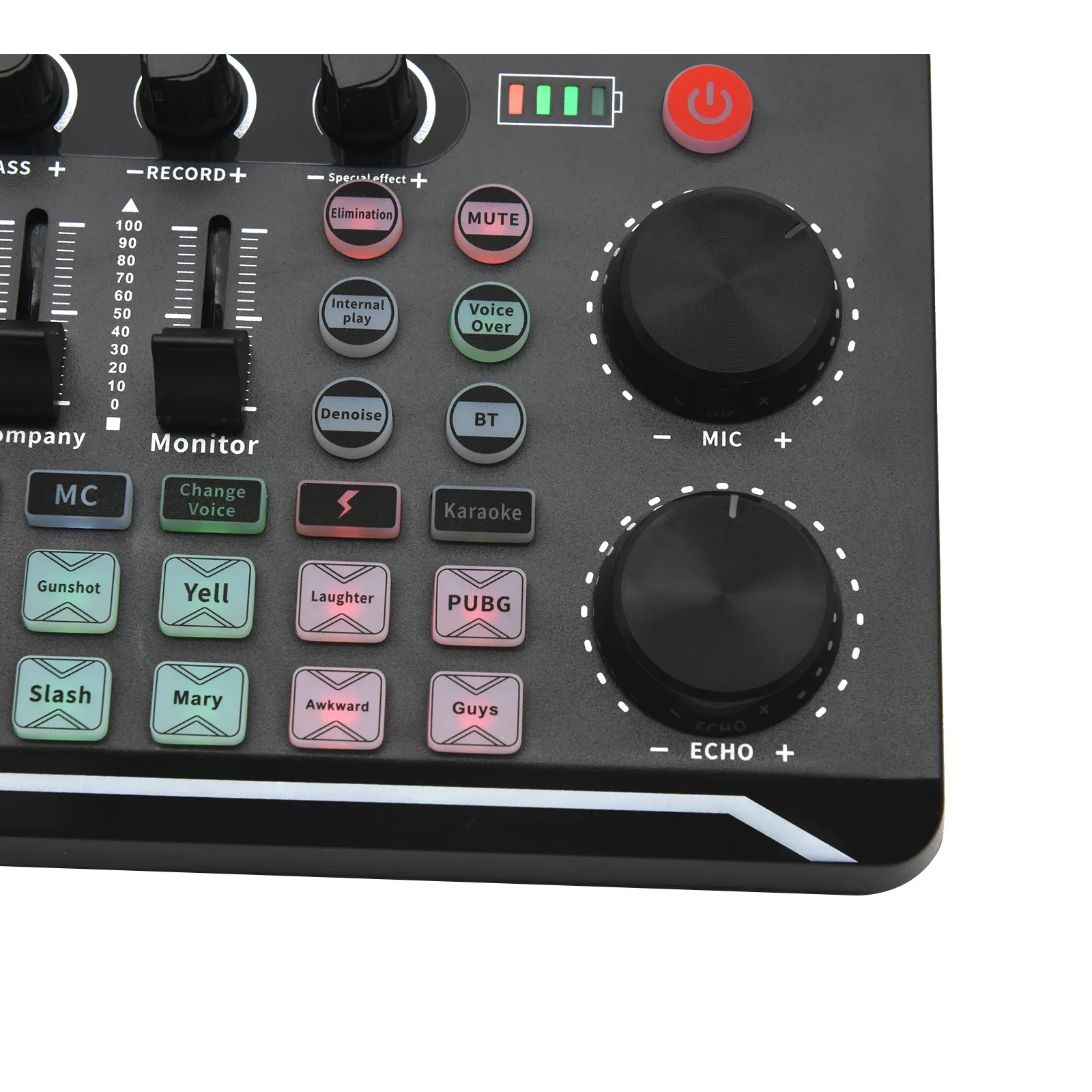 F998 Live Sound Card Bluetooth-Compatible Studio Record DJ Mixer Effects For Pho