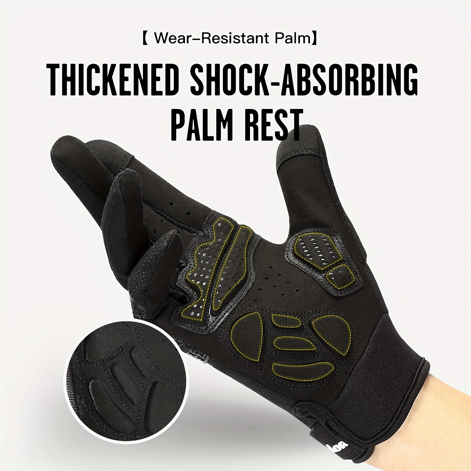 Sports Outdoor Spring and Autumn Bicycle Riding Gloves Long Fingers Ultra Fiber Sunscreen, Wear resistant, Anti slip 3