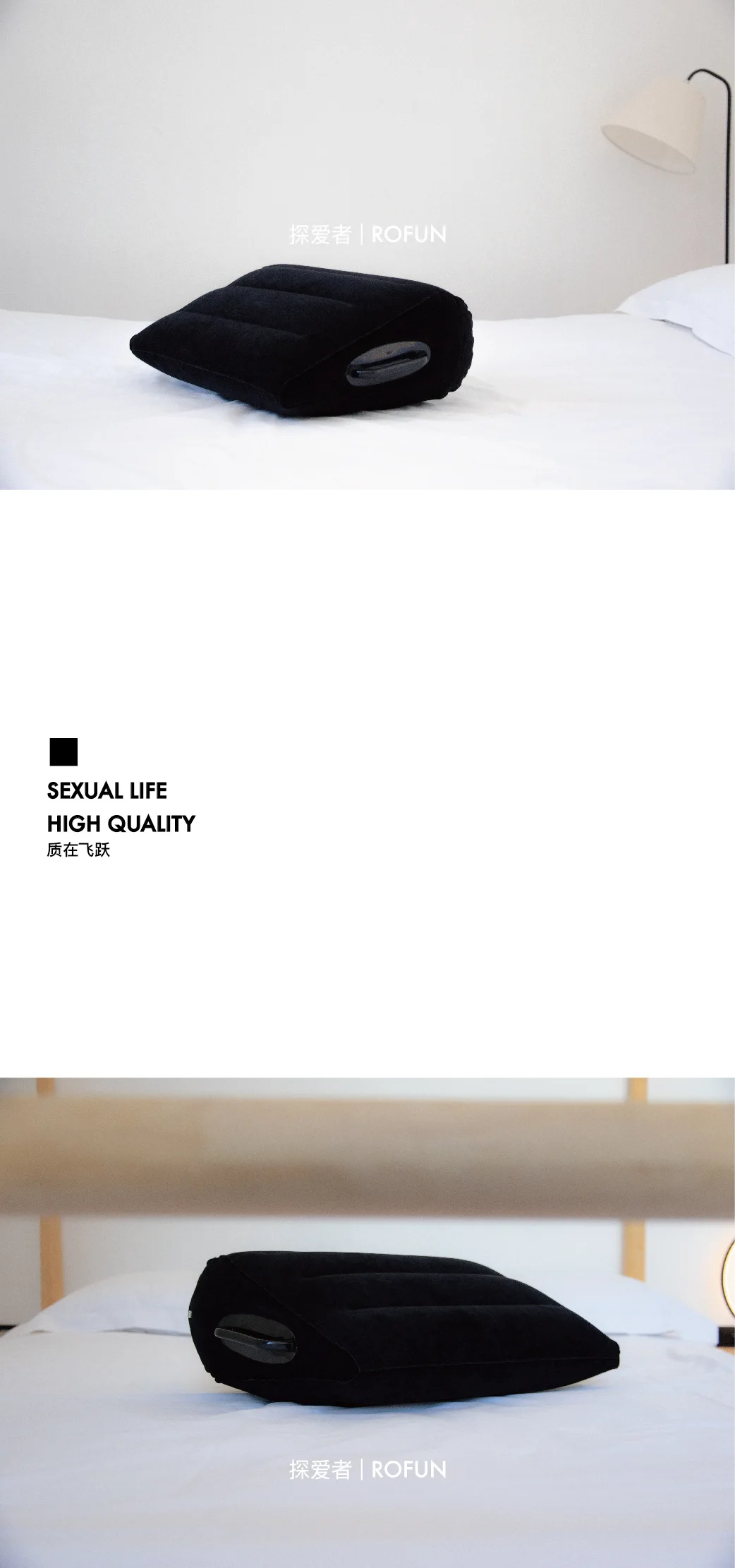 Description Picture 2 of itemInflatable Travel Pillow Multifunctional Body Pillow Lumbar Pillow Travel Positions Support Air Cushion Pvc Triangular Pillow