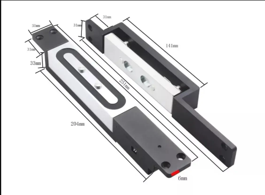 1200 KG Force Waterproof and Explosion-Proof Shear Electric Magnetic Bolt Lock f