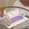 Creative Acrylic Tissue Face Towel Storage Box, Household, Living Room, Toilet, Wall Hanging Paper Box, Tissue 1