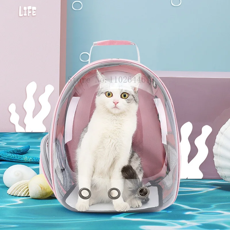 

Cat Carrier Bags Breathable Pet Carriers Small Dog Backpack Travel Space Capsule Cage Pet Transport Bag Carrying For Cats