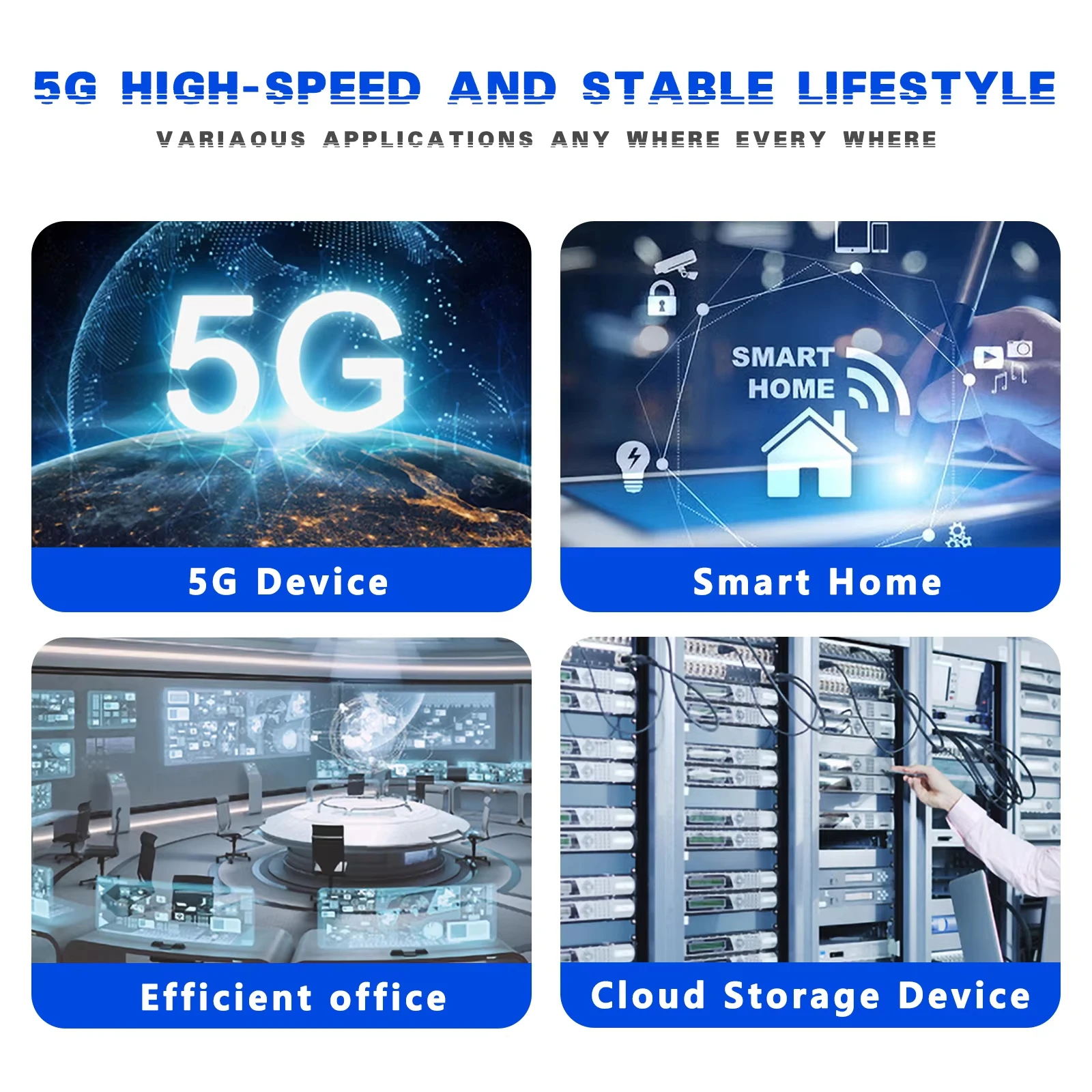 High-Speed Cat 6 Ethernet Cable - 10Gbps 1000Mhz LAN Network Cable