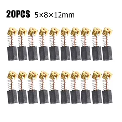 20pcs Carbon Brushes 5x8x12mm For Makita Electric Motor CB85 CB57 CB64 191627-8 Angle Grinder Polishing Machine Accessories