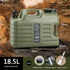 18.5L Water Bucket Large Capacity Portable Camping Bucket Water Storage with Detachable Faucet for Camping Fishing Picnic Hiking 6
