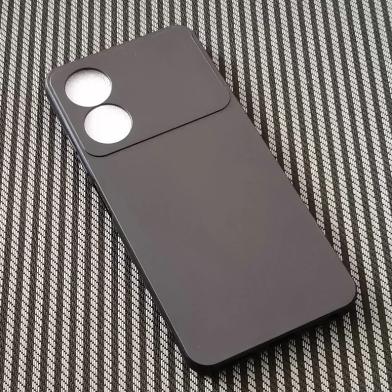 Enhanced Black Frosted TPU Silicone Matte Protective Phone Case Shell