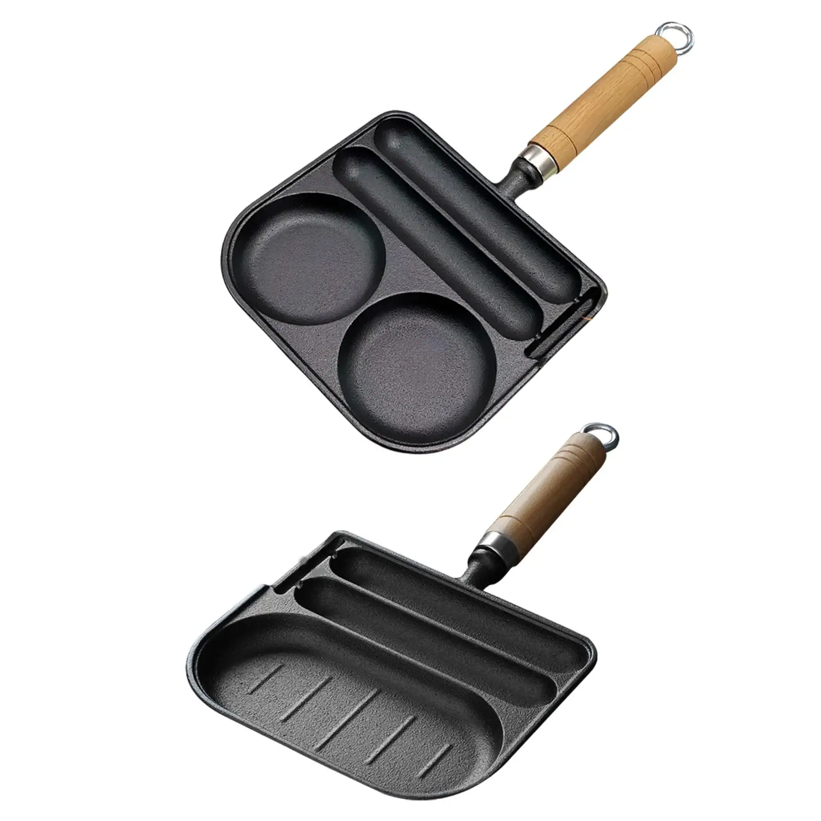 Frying Pan Steak Pot Butter Warmer Pot Heat Resistant Handle Baking Pan Nonstick Pan for Home Presents Housewarming Dining Room