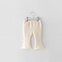 autumn  Newborn Infant Baby Girls trousers Girl Plaid bell-bottoms  Fashion Baby clothing 5