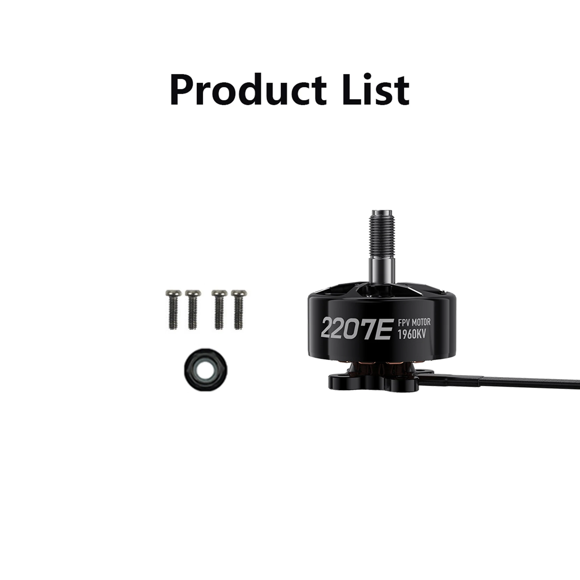 Brushless Motor Geprc speedx2 2207E Motor High Power High Heat Dissipation Compatible ESC 50A Suitable For 4-5inch FPV Quads Racing Drone