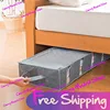 Non Woven Blanket Clothes Storage Bag Bed Bottom Clothes Organizer Large Capacity Non Woven Quilt Moisture Proof Foldable Bags 1
