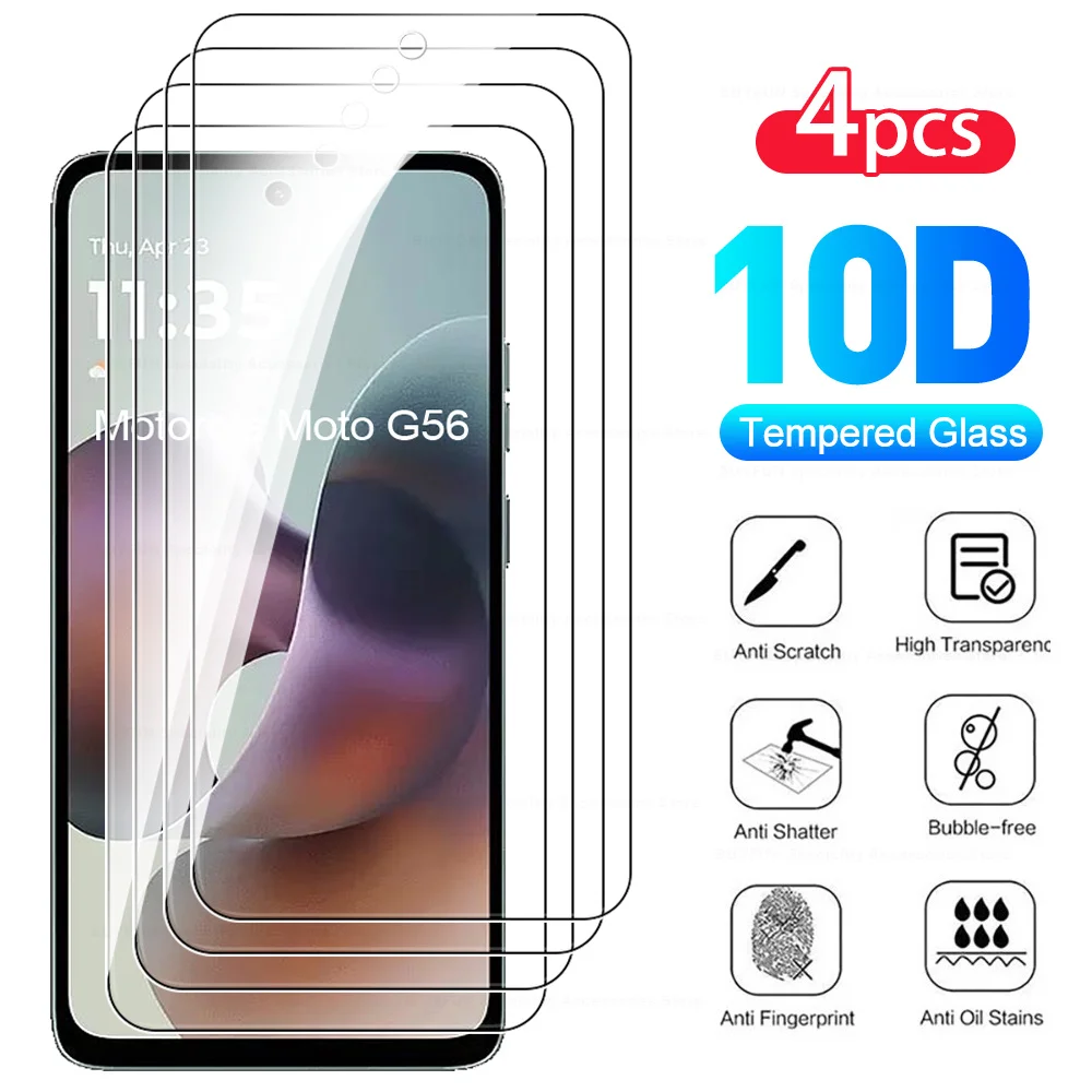4-Pack Tempered Glass Screen Protector - Case Friendly Protective Film