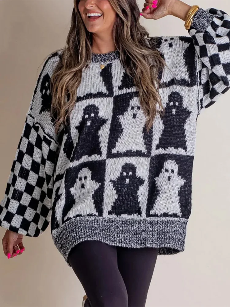 Sadie Sleeve Patchwork Baggy Sweater