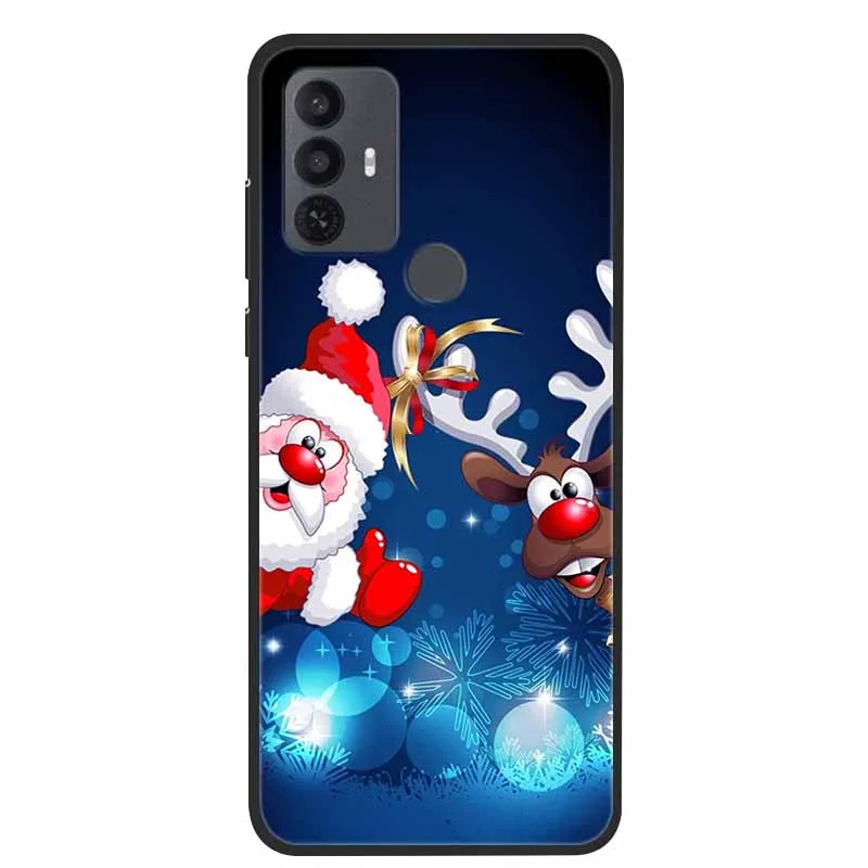KJYF Custodia + Vetro Temperato Pellicola Protettiva per TCL 30 SE (6.52), Nero in Silicone Morbido TPU Cover, Anti Graffio Protettiva Case per TCL 30 SE - Pallone Romantico