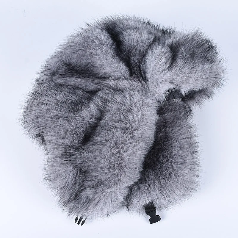 Russian Faux Fur Hat Women Ushanka Autumn Winter Warm Snow Bomber Cap Stylish Plush Furry Earflap Trapper Hats fur hat winter hat