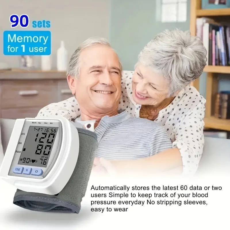 Accurate Blood Pressure Monitoring Wrist Blood Pressure Monitor With Voice Automatic Digital BP Machine
