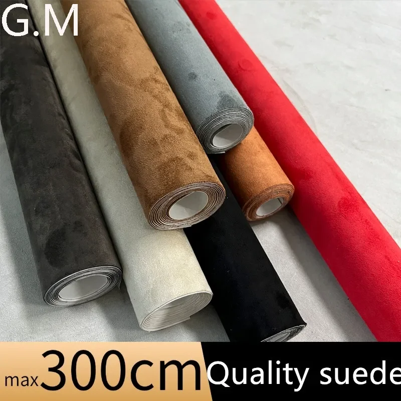Multi Colors Self Adhesive Suede Fabric Faux Suede Adhesive Synthetic Leather for Car Interior Door Panel AB-pillar DIY Decor, self adhesive suede fabric