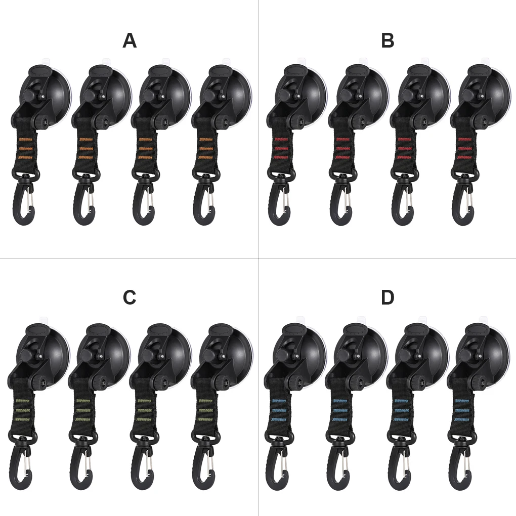 

Tent Suction Cup Securing Hook Travel Tie Down Traps Hanging Tool
