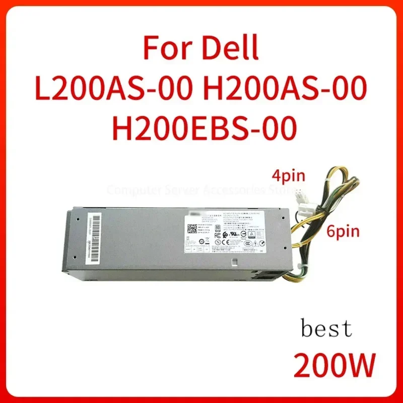 

200W Power Supply L200AS-00 8TVYY H200AS-00 X61RM H200EBS-00 CGFJT PUS for Dell 3050 5050 7050 6PIN 4PIN Desktop NEW Original
