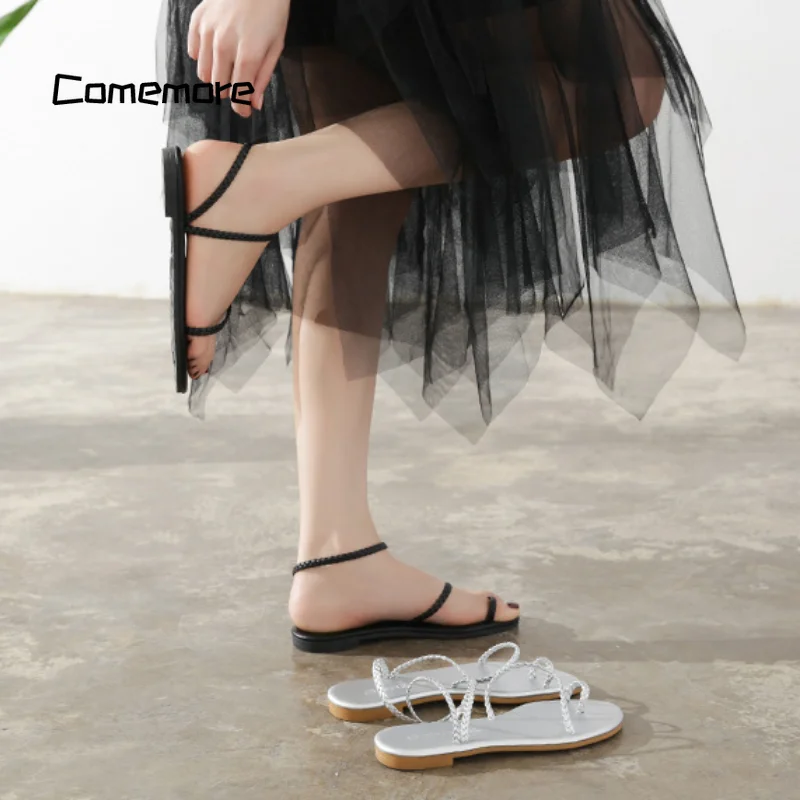 Buy Khaki Flat Sandals for Women by WALK-N-STYLE COLLECTION Online |  Ajio.com