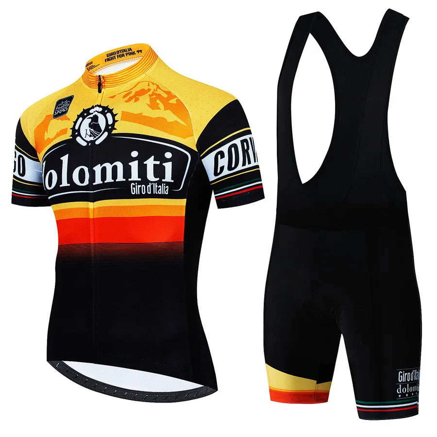 Giro D'ITALIA Pro Team Summer Cycling Jersey Set Short Sleeve Mtb Jersey Bicycle Ropa Ciclismo Maillot Men Clothing Cycling