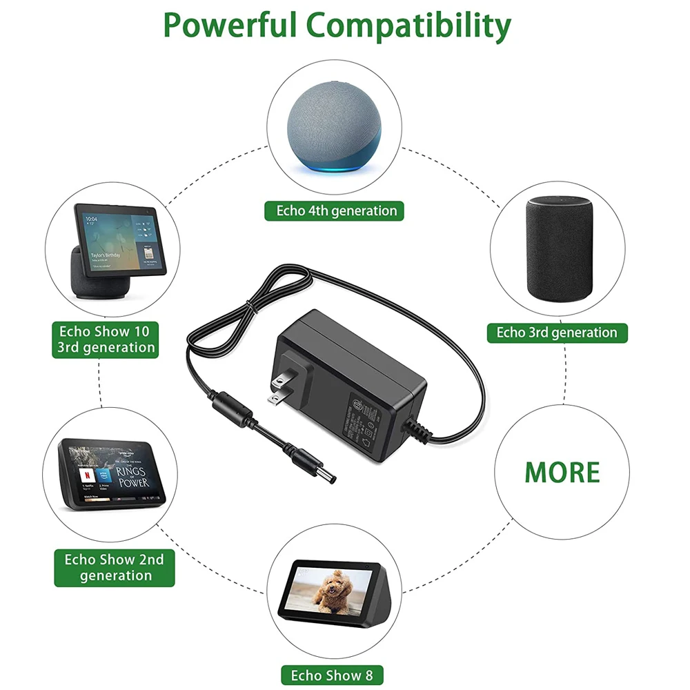 18v 1.67A 30ワット電源アダプタ充電器のコードエコー (3rd世代