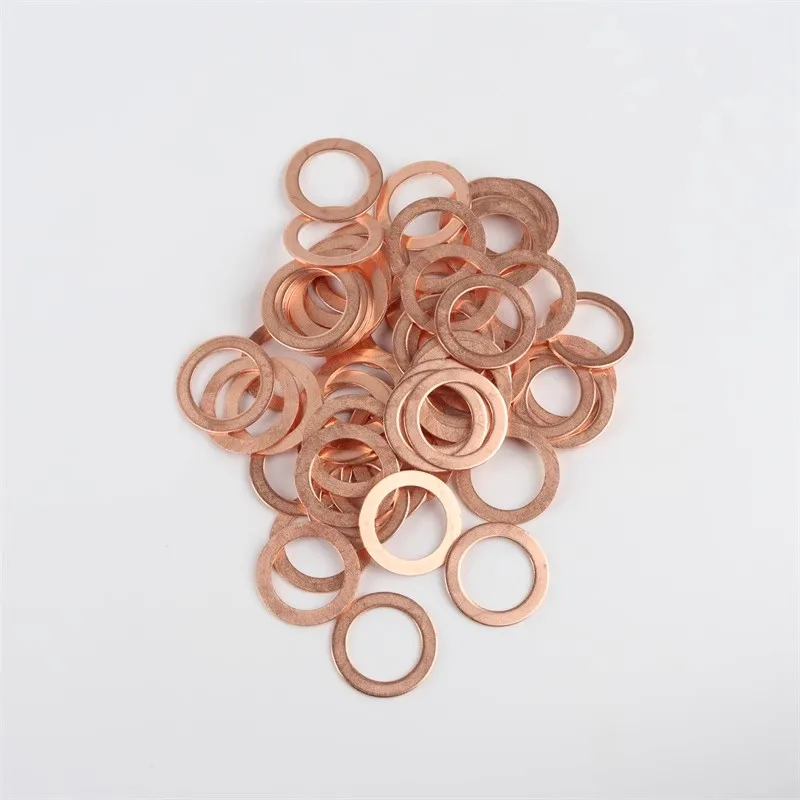 Thick 0.5mm Brass Copper Sealing Boat Crush Washer Flat Gasket Ring Sump Plug M3 M4 M5 M7 M8 M11 M12 M18 M20 M22 M25 M30 M42