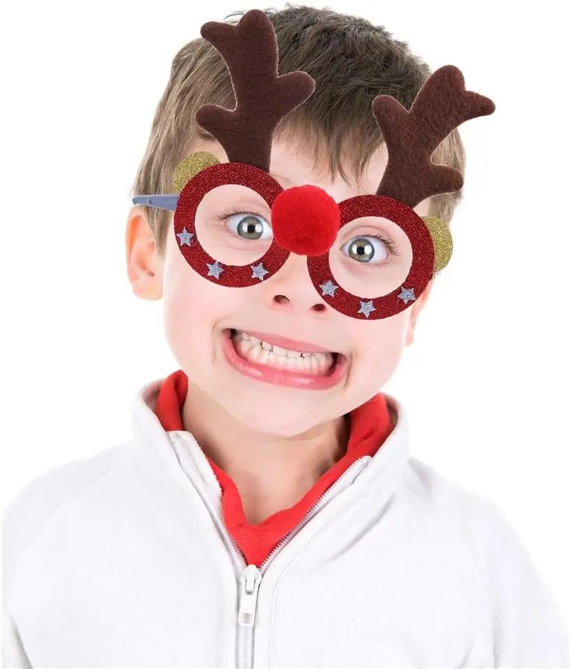 Glasses Frame Glitter Xmas Party Eyeglasses 3 S58678eaabf244a289d41f333f5942fdbm