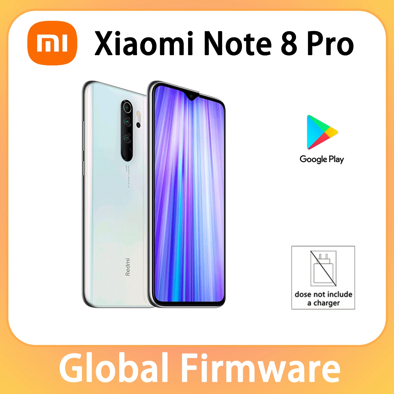 Redmi Note 8 Pro 8G 128G Smartphone Global Version 4500mAh 256GB Celular used phones without charger
