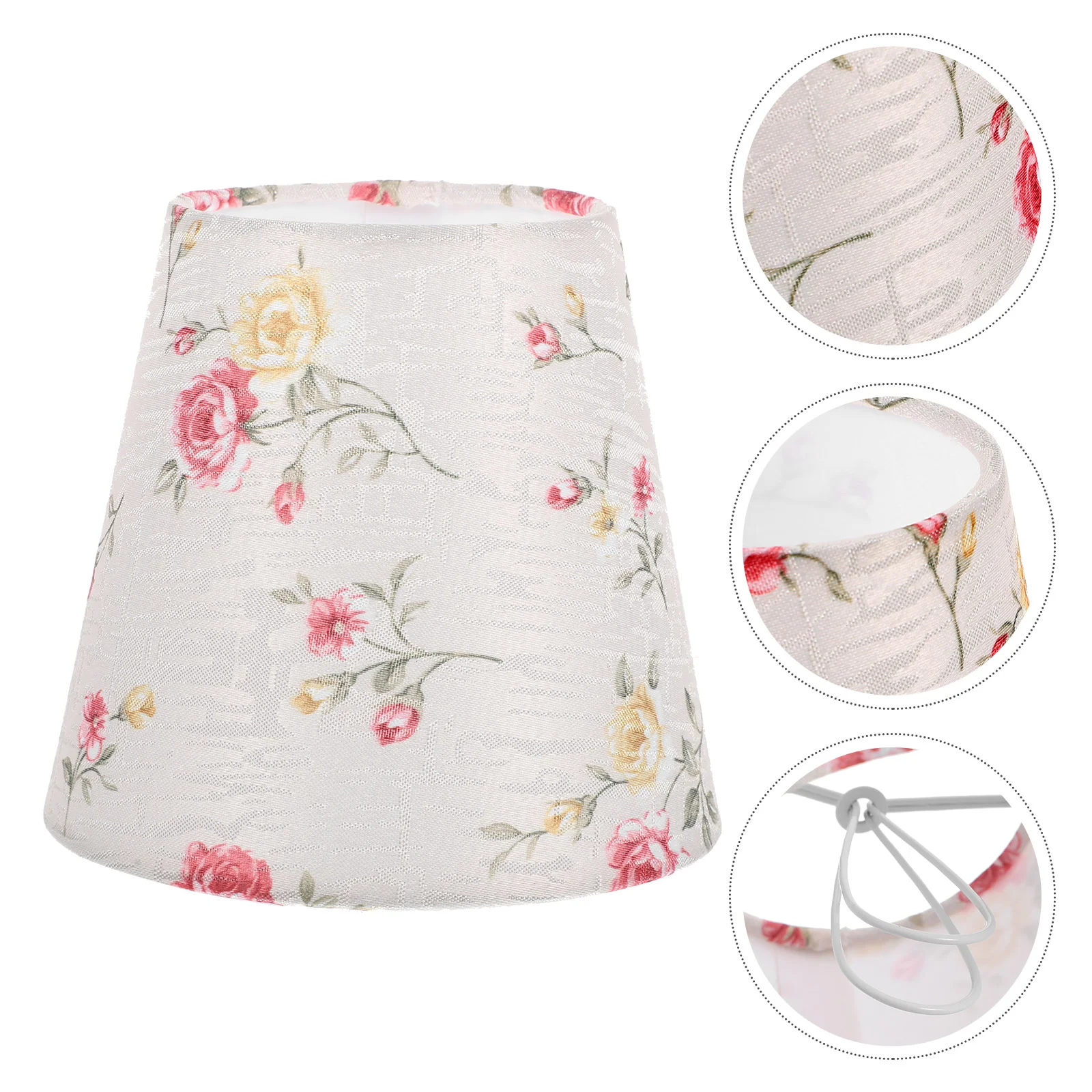 

Vintage Lamp Shade Cover Lampshade Shades for Table Clip on Bulb Pvc Shell Unique