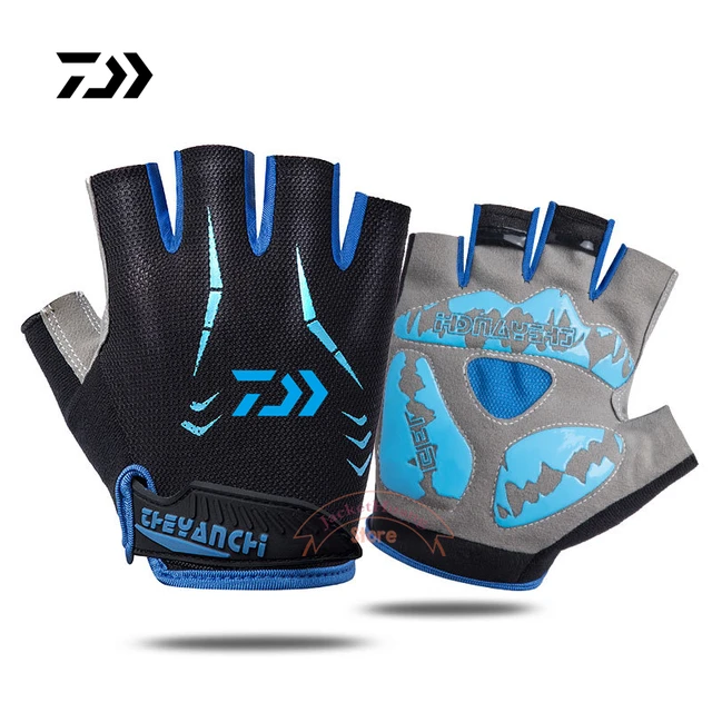 Daiwa Half Finger Fishing Gloves Men's Women's Outdoor Mountain