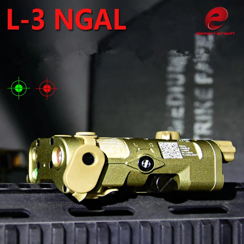 Element airsoft L-3NGAL PEQ 15 Green or red Laser indicator nylon flashlight 