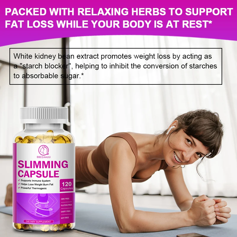 BBEEAAUU Morning &Evening Detox Apple Cider Vinegar Capsule for Men & Women Constipation and Bloating Inhibit Fat Slimming Tool