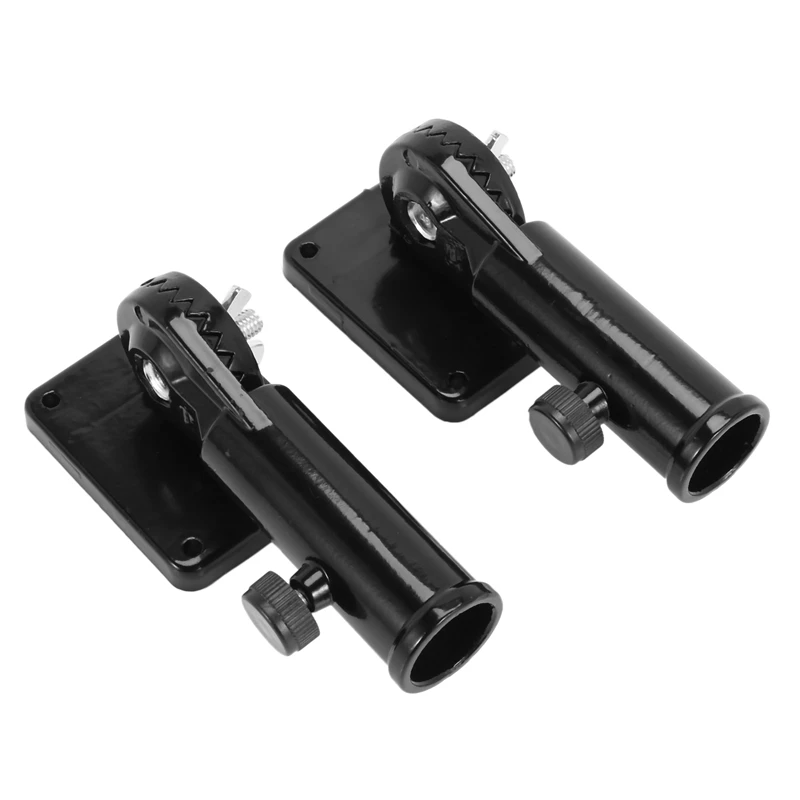 HGSW-3Set 2In 1 Multifunctional Adjustable Flagpole Bracket Heavy Duty Aluminum All Weather Flag Holder Wind Resistant(Black)