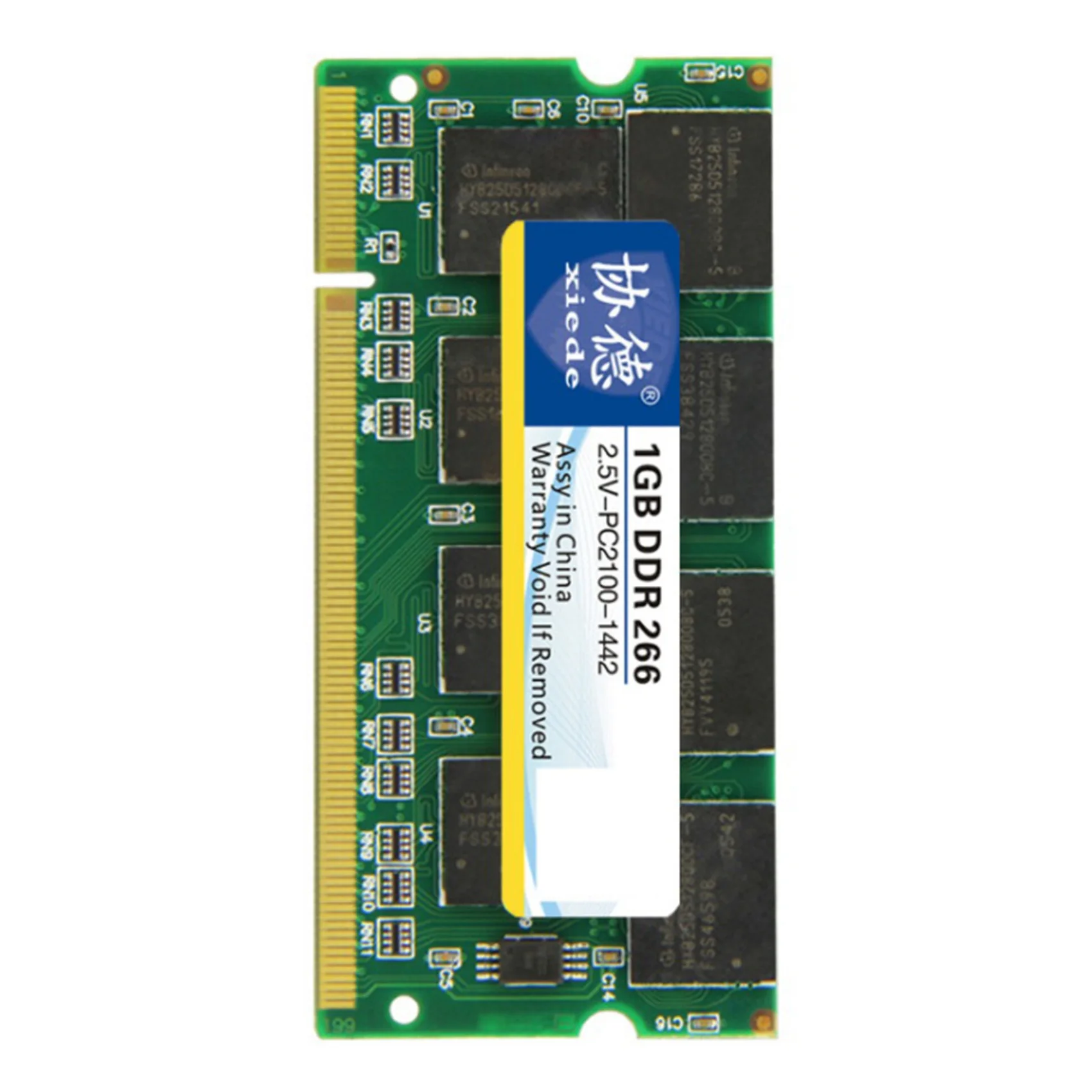 Xiede 노트북 컴퓨터 메모리 모듈, Ddr 266, 1GB Pc-2100 Ddr1 200 핀 딤, 266Mhz X009