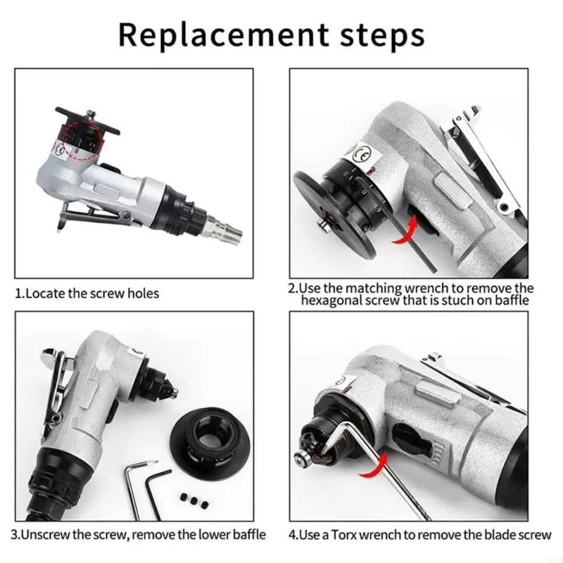 920L Chamfering Deburring Metal 30000rpm Circular Pneumatics Chamfering Tool, 45 Degree Handheld Metal Deburring