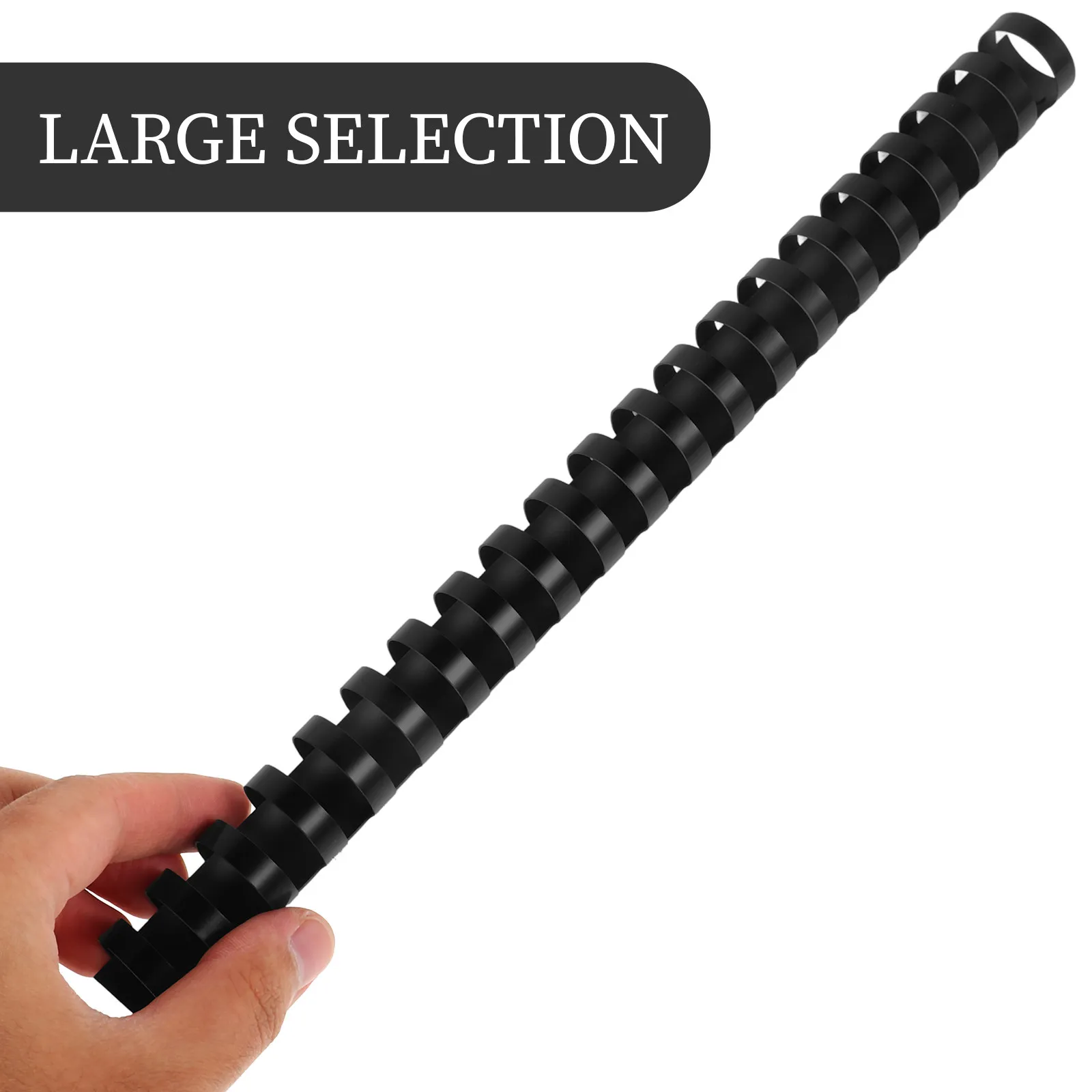 50Pcs 21-링 플라스틱 빗 22Mm 블랙 모듬 색상 스크랩북 클립 사진 앨범 북 홀더 DIY 바인딩 시스템 용품