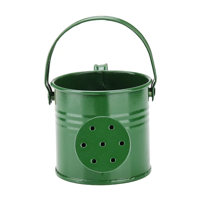 Tin Watering Can Plant Spray Wrought Iron Portable Gardening Tools Metal Sprinkled With Handle Shower for Watering & Irrigation  4